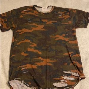 Distressed Camo Tee